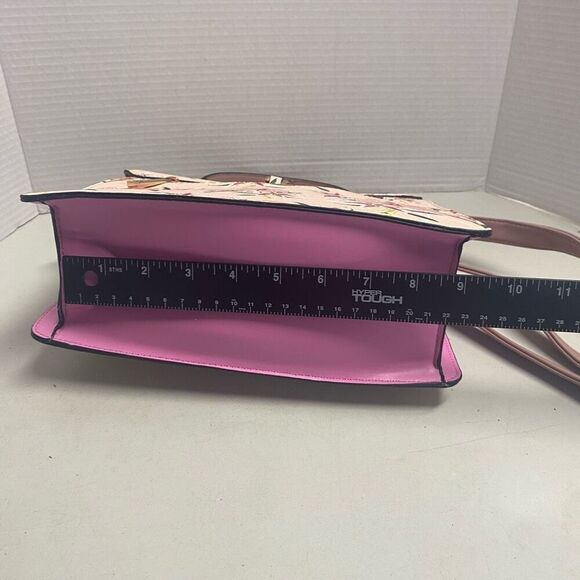 ALDO Glendaa Pink Floral Top Handle Shoulder Crossbody Tote Bag 9X4X9 SEE DESCR - Picture 6 of 14